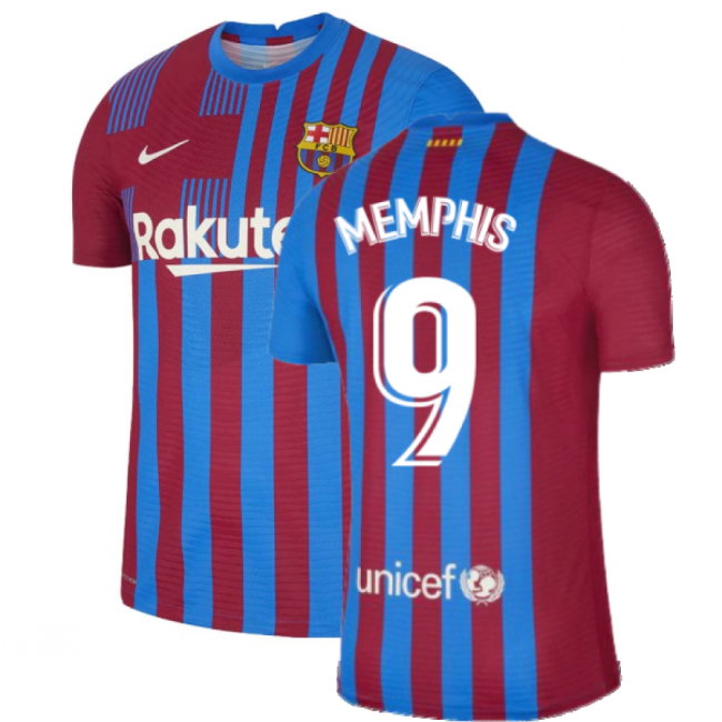 2021-2022 Barcelona Vapor Match Home Shirt (MEMPHIS 9)-SoccerKits Hub | Buy Soccer Jerseys Online